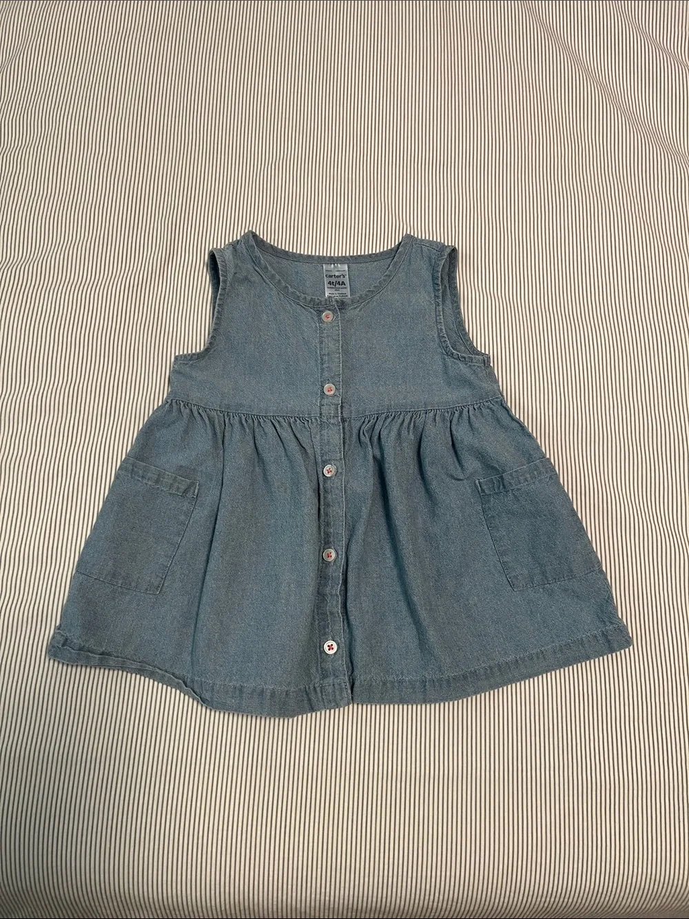 Carter's Chambray Romper - 4T/4a